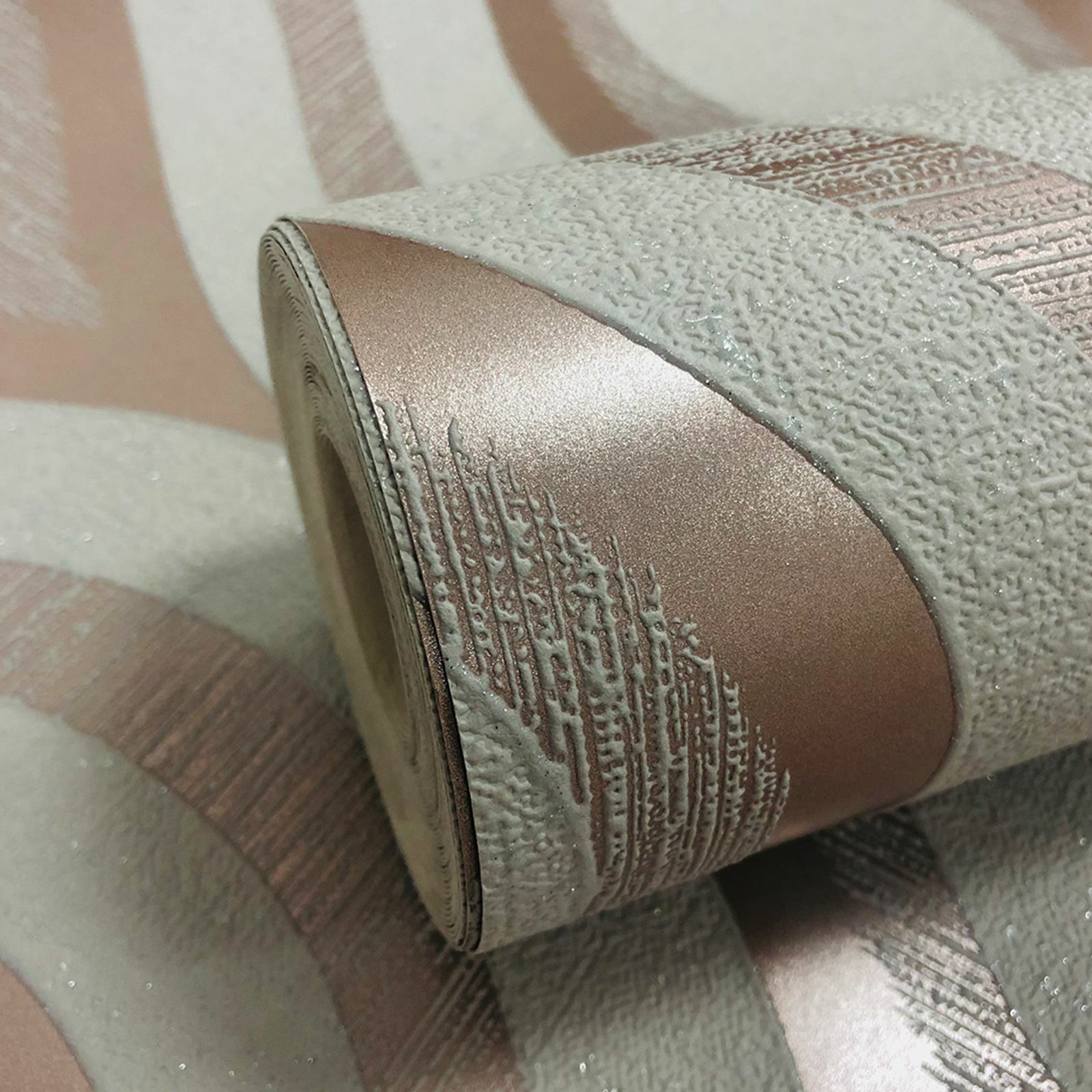 Quartz Retro Oval Rose Gold Textured Vinyl Wallpaper FD42206 FD42206