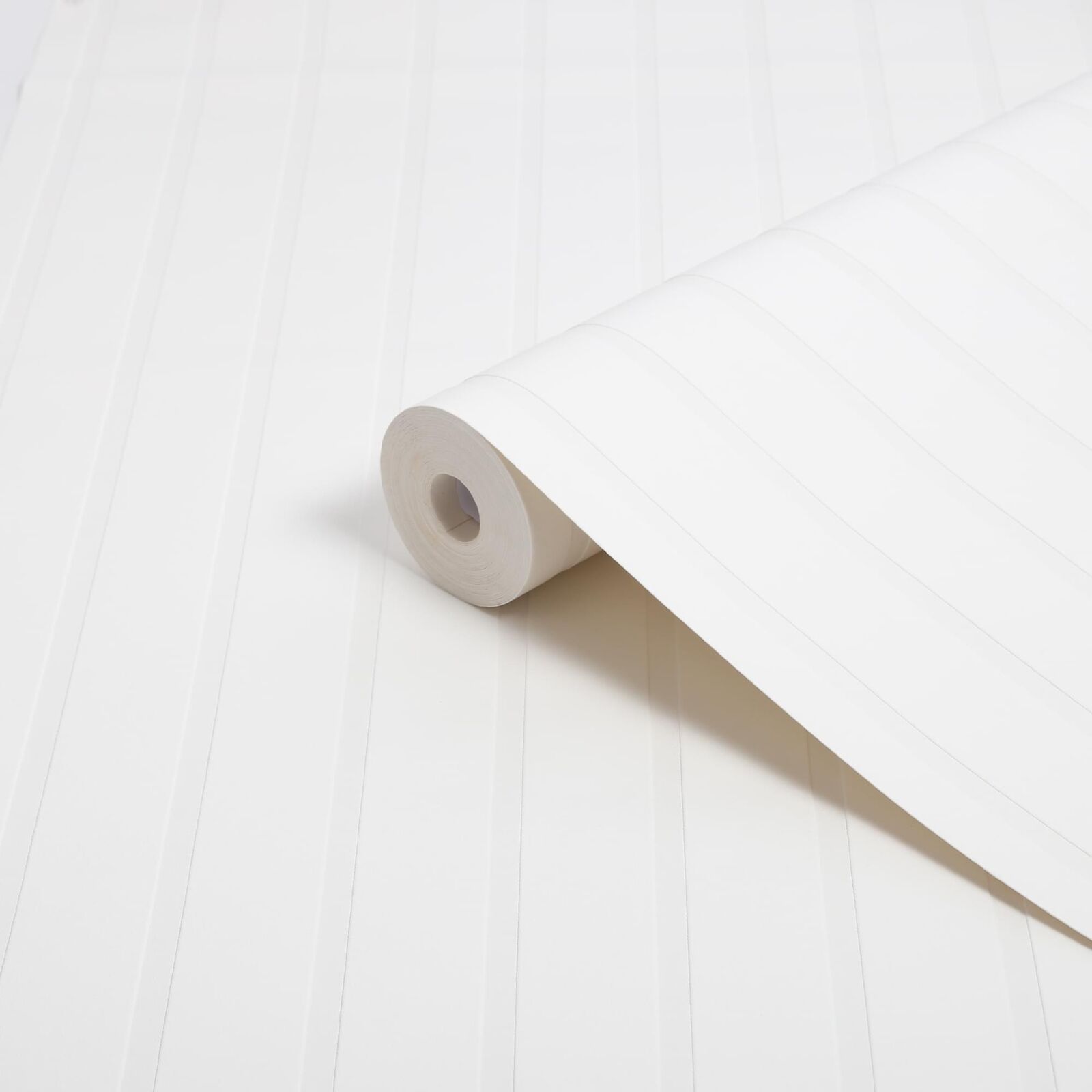 White Slat Panel Superfresco White Paintable Wallpaper 119169 119169