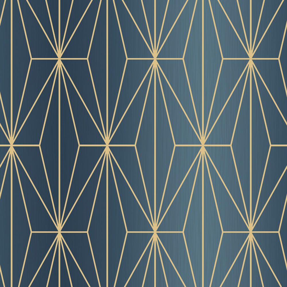 Kayla Metallic Geo Navy | Navy and Gold Geometric Wallpaper | 703016 Kayla Metallic Geo Navy | Navy and Gold Geometric Wallpaper | 703016