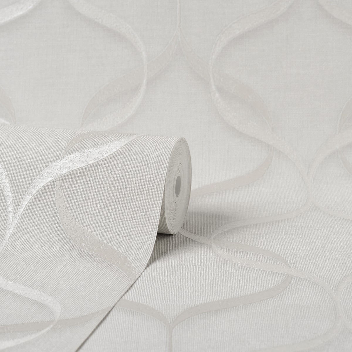 Milano Wave White Heavyweight Italian Vinyl Wallpaper M95620 M95620