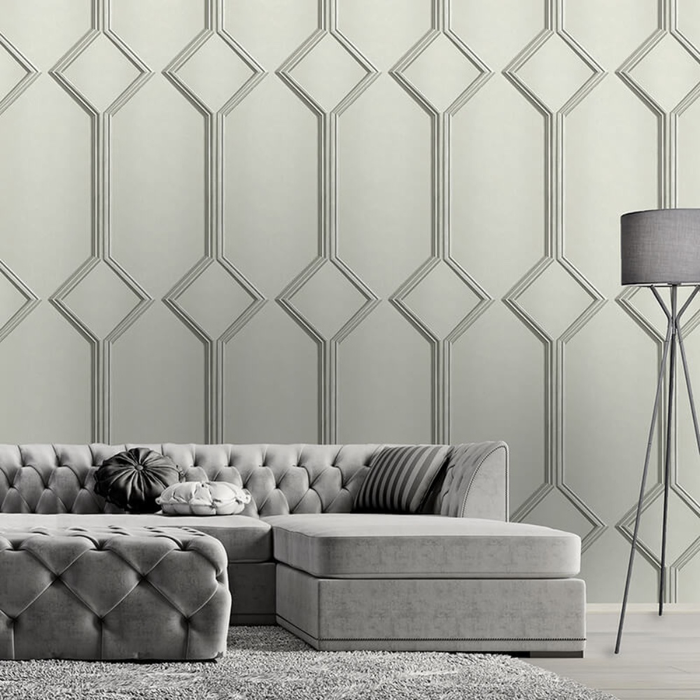 Alessia Panel Grey Satin | Grey Wood Panel Wallpaper | 215 Alessia Panel Grey Satin | Grey Wood Panel Wallpaper | 215