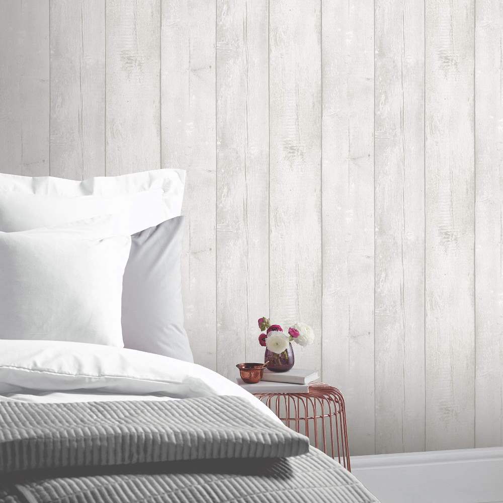 Grey Washed Wood Wallpaper 694701 694701