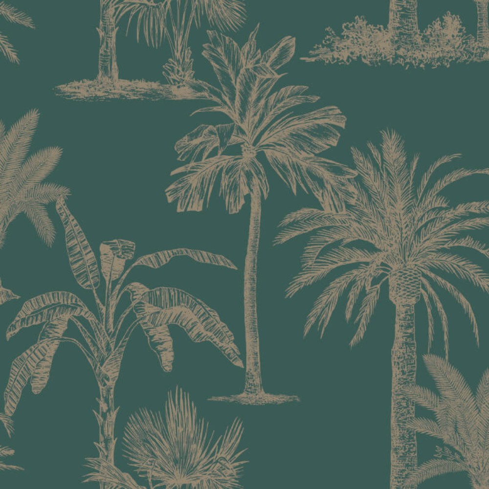 Glistening Tropical Tree Teal