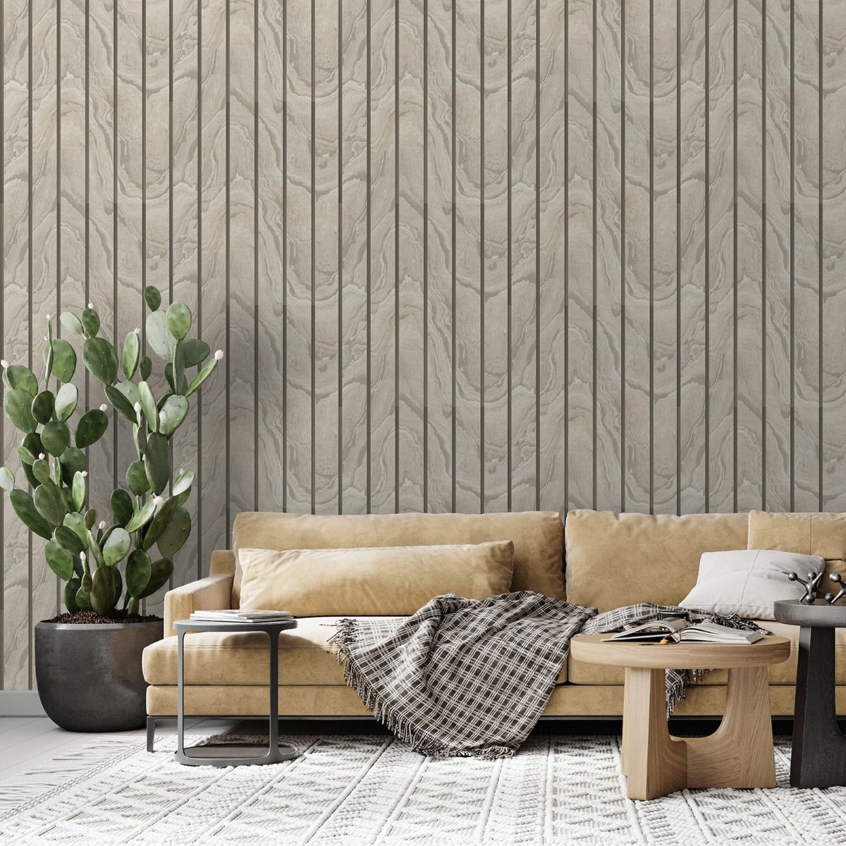 Wall Mural Grey Boards | Interior wall design, Wallpaper accent wall, Wood  wallpaper