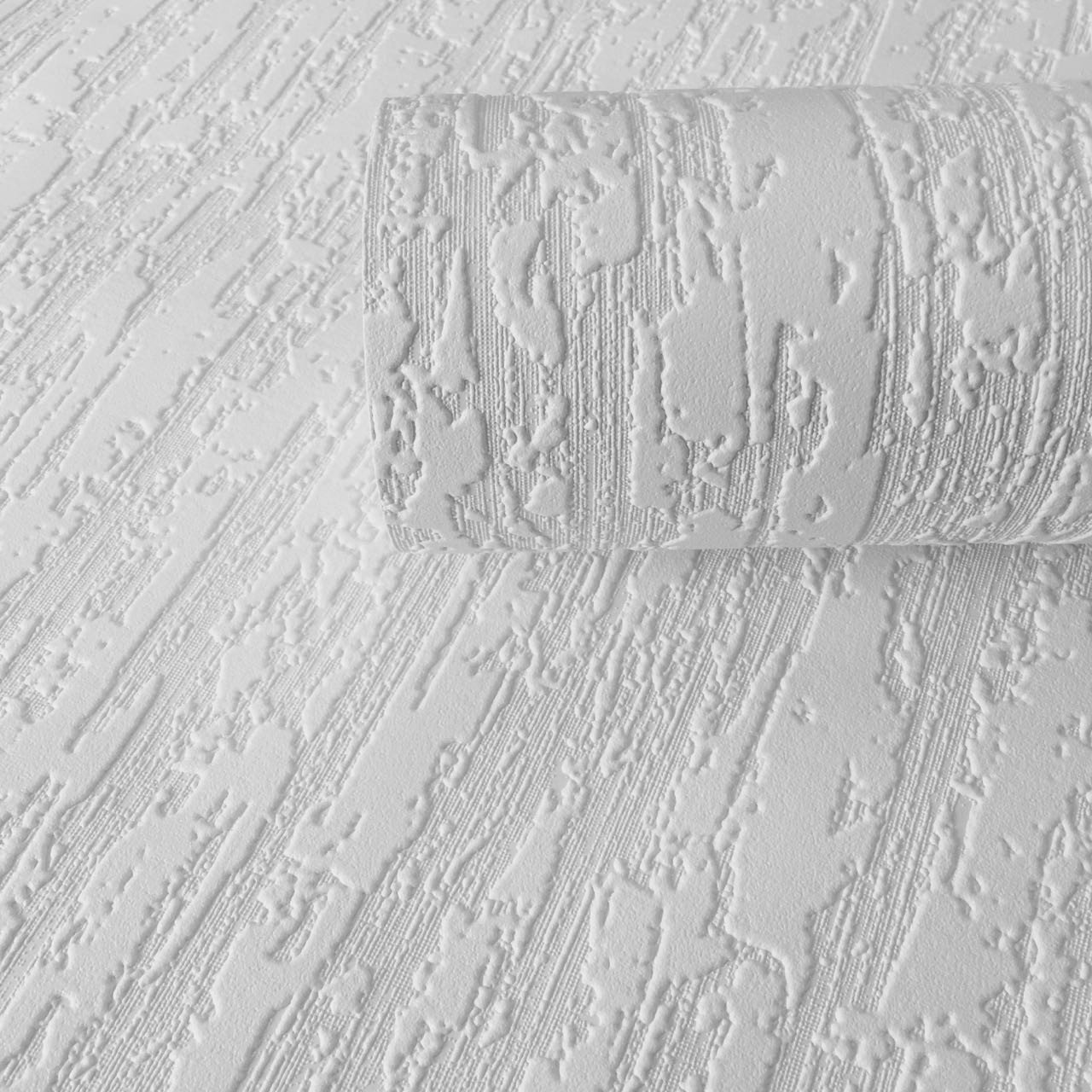 Bark White Textured Wallpaper 240910