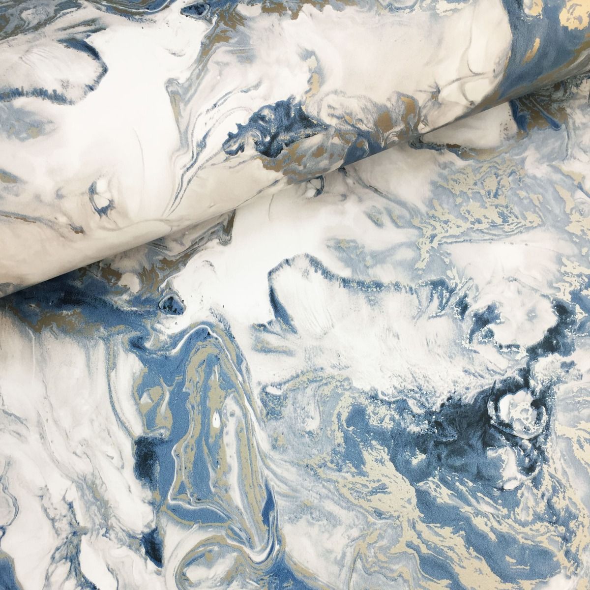 Elixir Marble Blue | Liquid Marble Wallpaper Blue Gold | 166504 Elixir Marble Blue | Liquid Marble Wallpaper Blue Gold | 166504