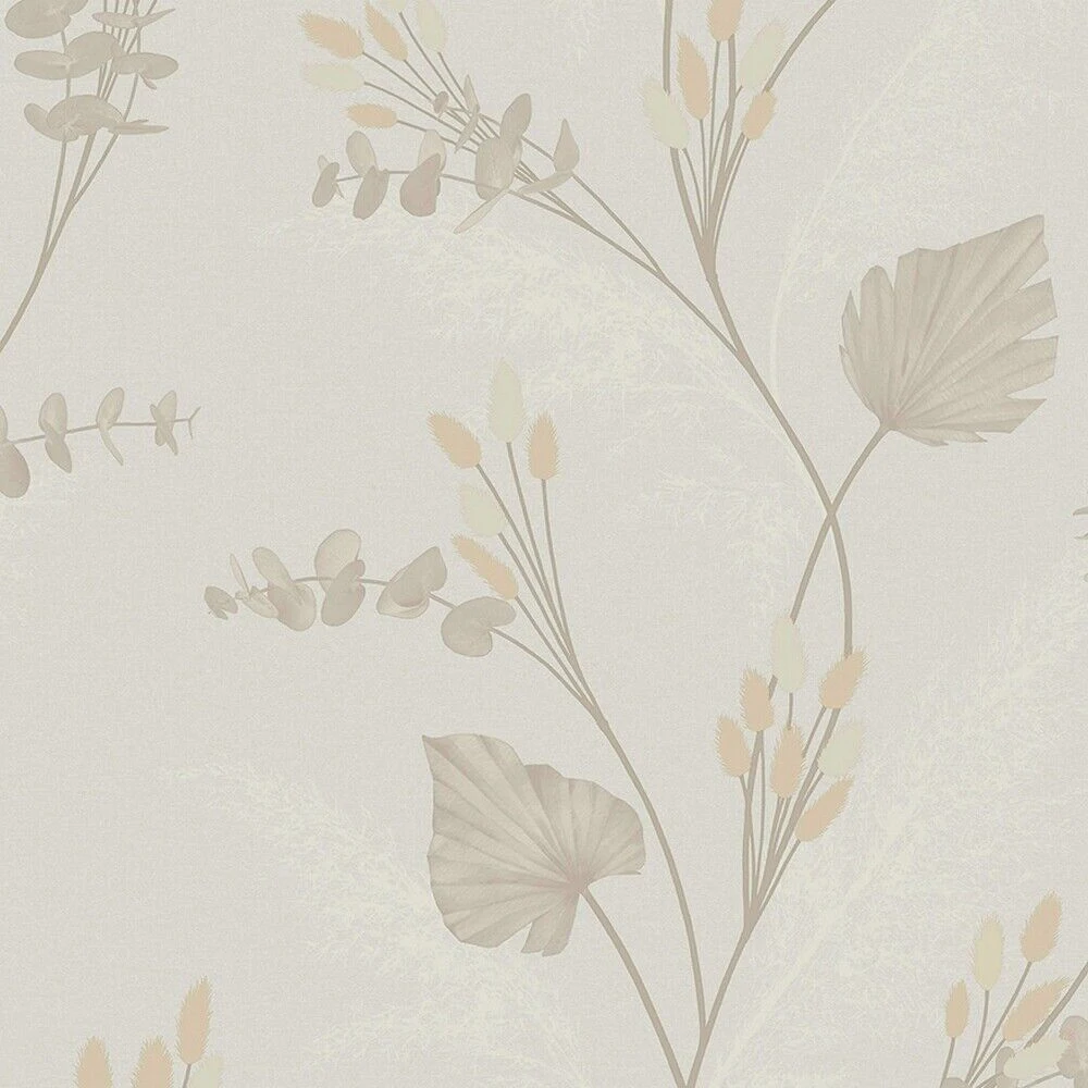 Floral Wallpaper Linen Effect Charcoal Grey Cream Luxury Floral Rose  Textured  eBay