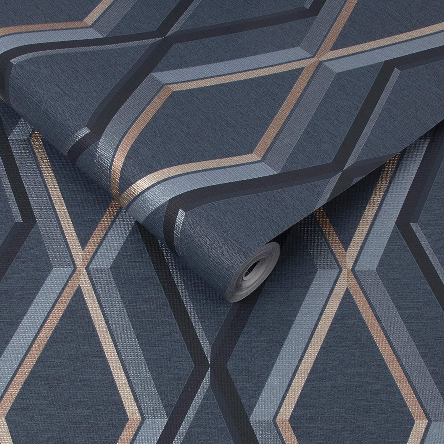 Prestige Geo Navy Superfresco Wallpaper 108622 | 108622 Prestige Geo Navy Superfresco Wallpaper 108622 | 108622