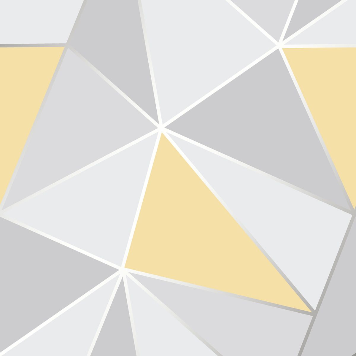 Apex Geo Yellow | Grey And Yellow Geo Wallpaper | FD41991
