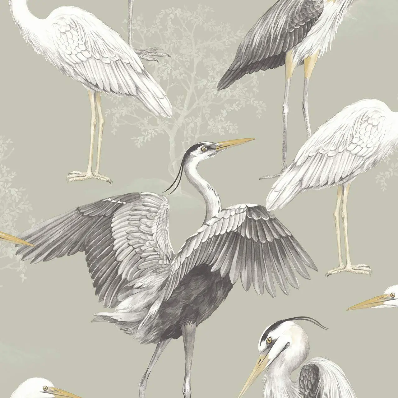 Heron Wallpaper Peel and Stick Heron Wallpaper Peel and  Etsy