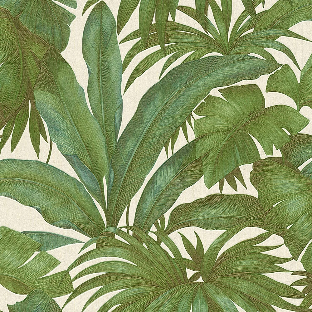 Giungle Jungle Print Ivory & Green